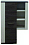 Стенка "FIT" Модуль-1 Шкаф с открыт. полками Анкор белый