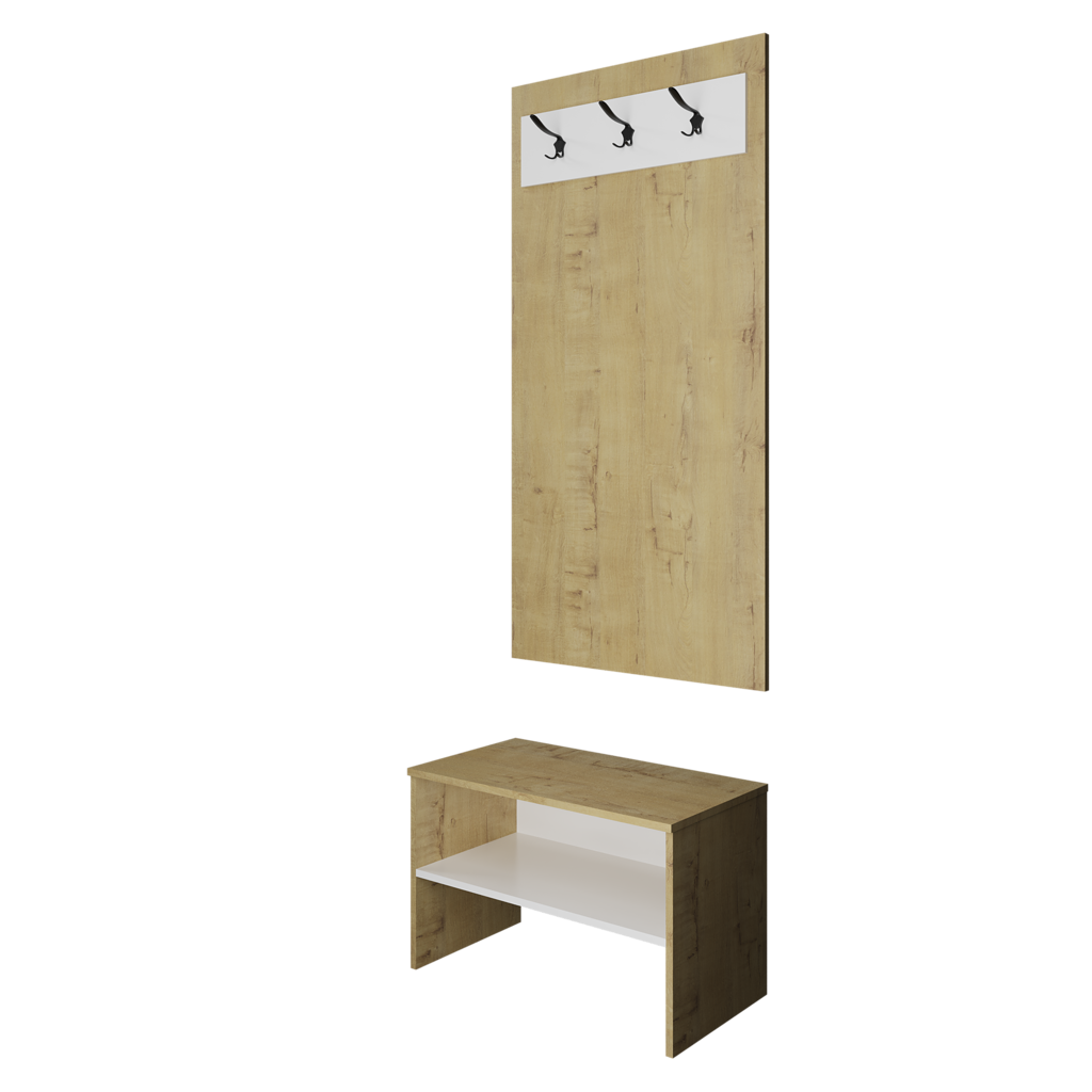 Вешало "Твист" Лайт (2050*700*380)  Бунратти/белый