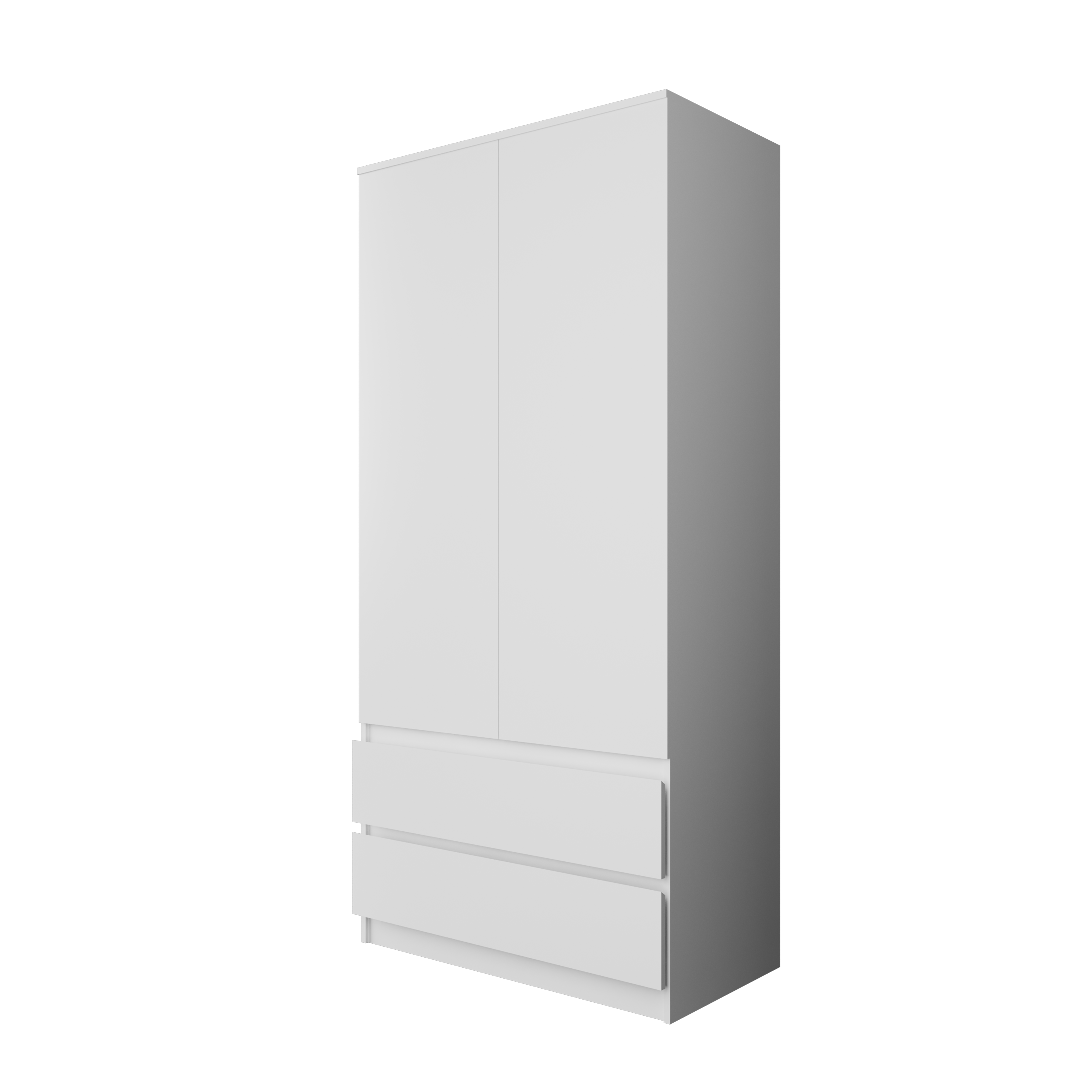 Шкаф "Твист" 2 двери, 2 ящика Белый