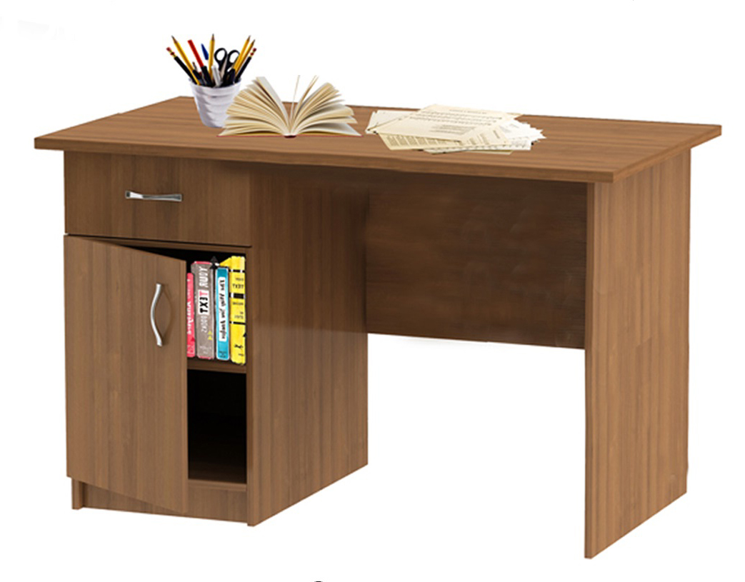 Стол письменный однотумбовый венге/левый