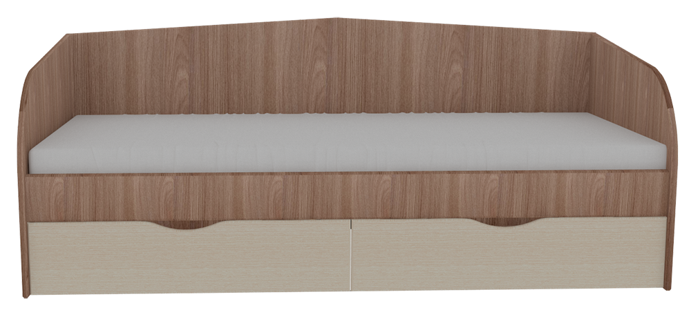 Детская "Школьник" Кровать с 2-мя ящиками шимо тем./венге светлый (без основания)