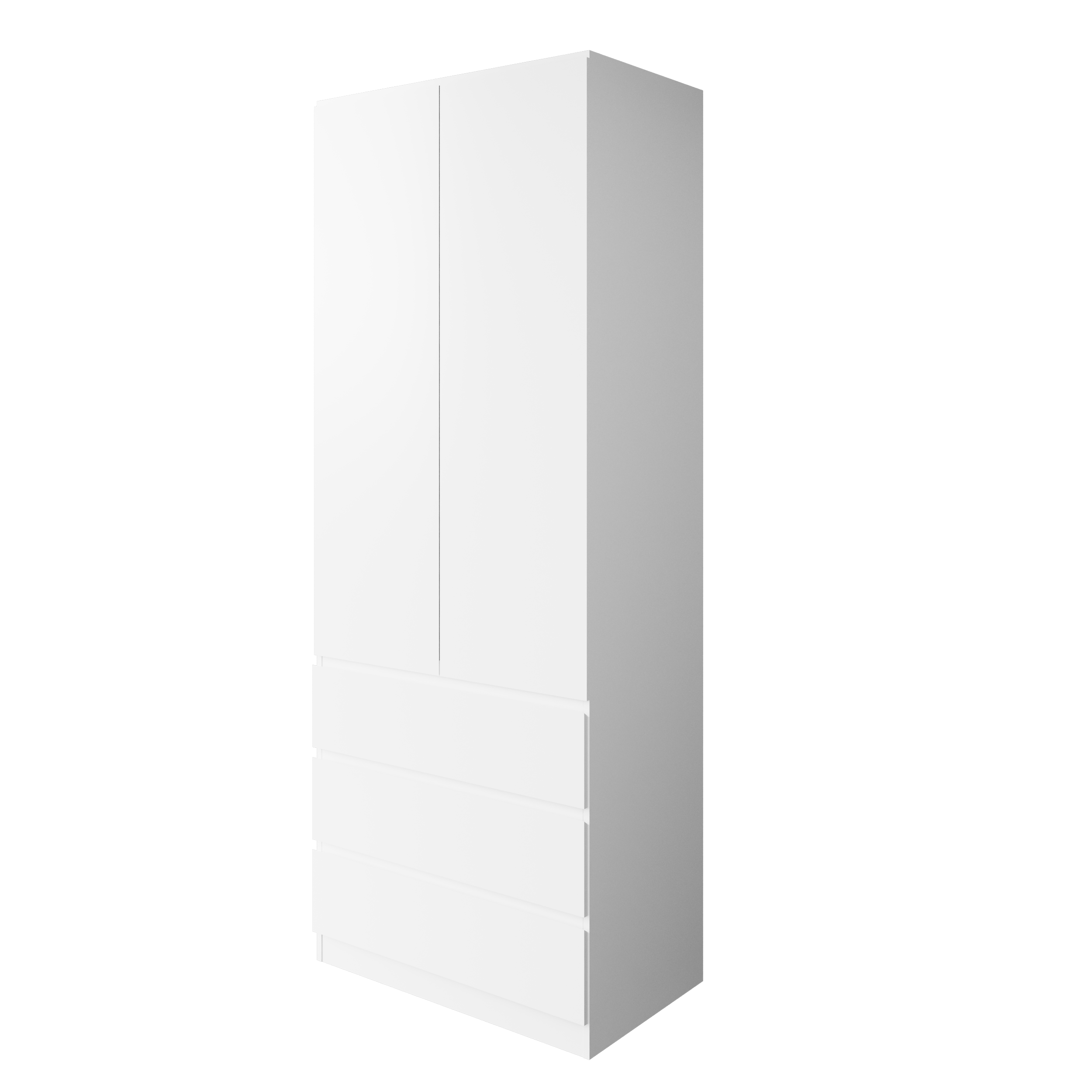 Шкаф "Твист" 2 двери, 3 ящика Белый