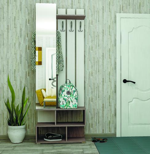 Прихожая Карри-5 Анкор белый/анкор темный   Временно не производим