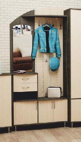 Прихожая "Москва" венге-дуб выбеленный (левая)