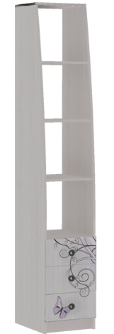 Детская "Рио" (Вдохновение) Шкаф-стеллаж с 3 ящ. Анкор белый Снято с производства