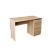 Стол письменный " Твист" однотумбовый Дуб Сонома (правый)