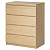Комод "Твист" 4 ящ Дуб сонома (БЕЗ ФУРНИТУРЫ)